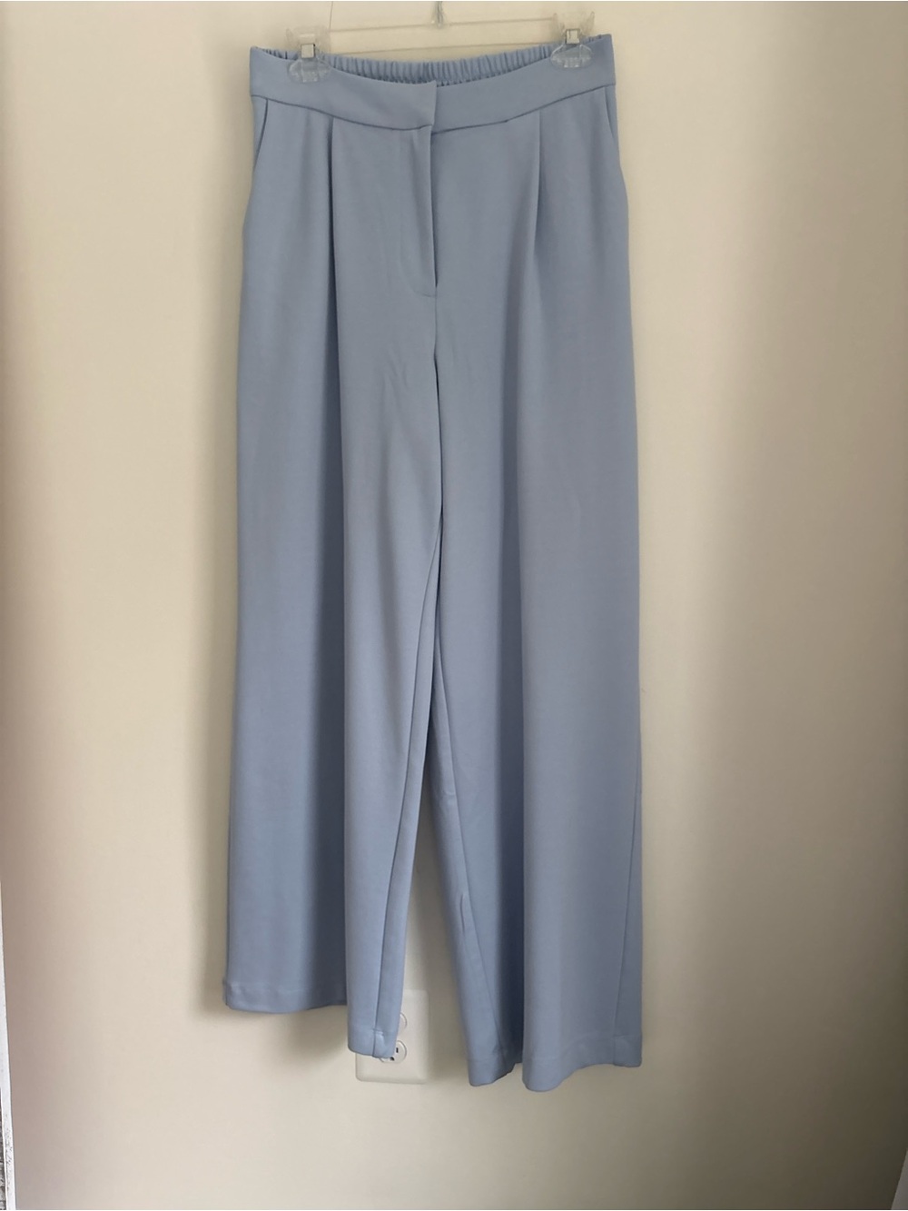 New Women Light Blue Dress Pants